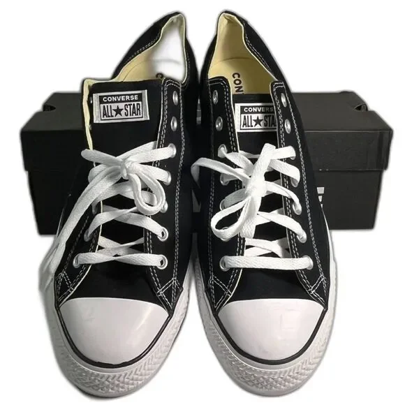 Converse Chuck Taylor All Star Unisex M-SZ14 W-SZ16 Black Low Top Sneakers NEW - Picture 2 of 7